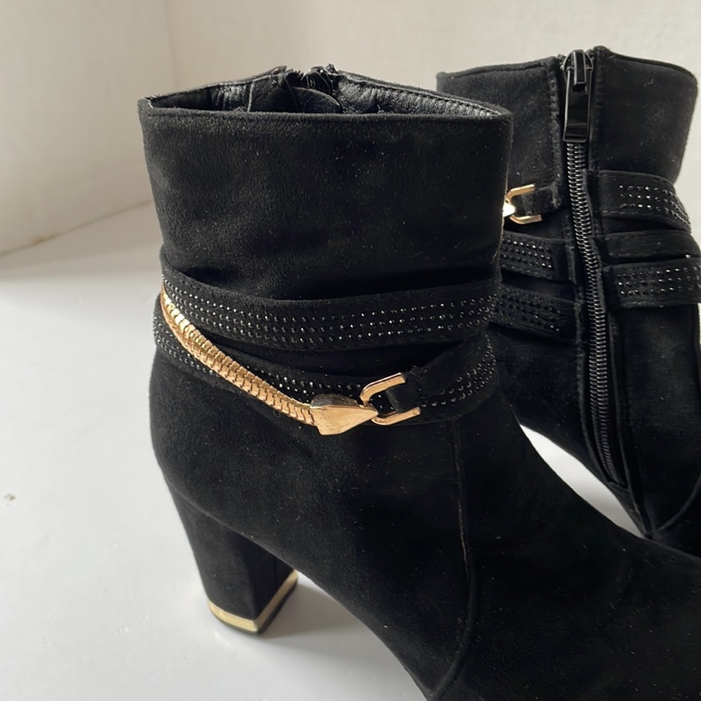 Suede Ankle Booties - Picture 8 of 9